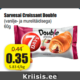 Allahindlus - Sarvesai Croissant Doub!e