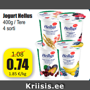 Allahindlus - Jogurt Hellus