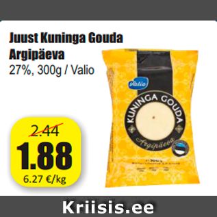 Allahindlus - Juust Kuninga Gouda Argipäeva