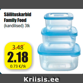 Allahindlus - Säilituskarbid Family Food