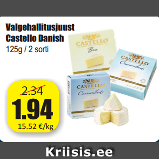 Allahindlus - Valgehallitusjuust Castello Danish