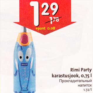 Allahindlus - Rimi Party karastusjook, 0,75 l