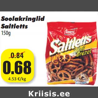 Allahindlus - Soolakringlid Saltletts 150g