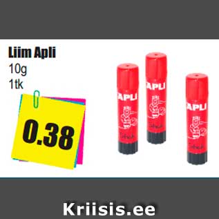 Allahindlus - Liim Apli 10g 1tk