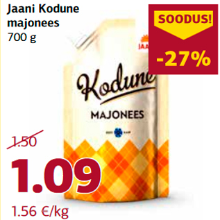 Allahindlus - Jaani Kodune majonees 700 g