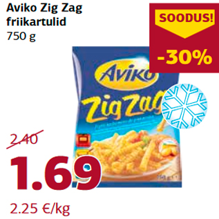 Allahindlus - Aviko Zig Zag friikartulid 750 g