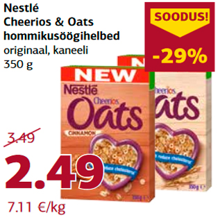 Allahindlus - Nestlé Cheerios & Oats hommikusöögihelbed