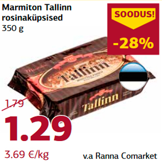 Allahindlus - Marmiton Tallinn rosinaküpsised 350 g