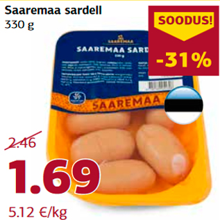 Allahindlus - Saaremaa sardell 330 g