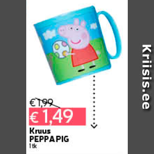 Allahindlus - Kruus PEPPA PIG