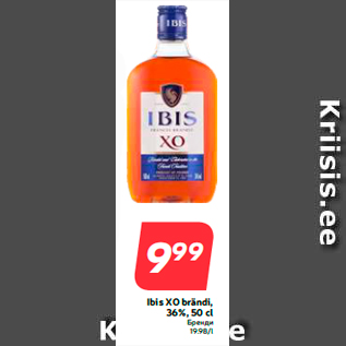 Allahindlus - Ibis XO brändi, 36%, 50 cl