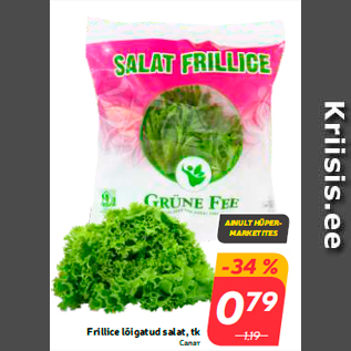 Allahindlus - Frillice lõigatud salat, tk