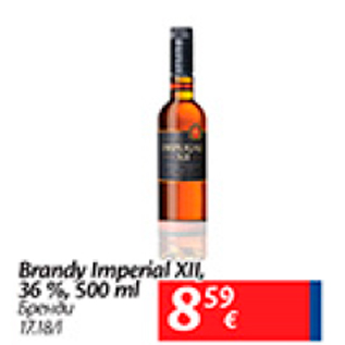 Allahindlus - Brendy Imperial XII, 36%, 500 ml