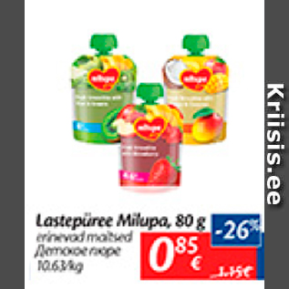 Allahindlus - Lastepüree Milupa, 80 g