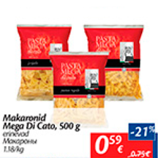 Allahindlus - Makaronid Mega Di Cato, 500 g