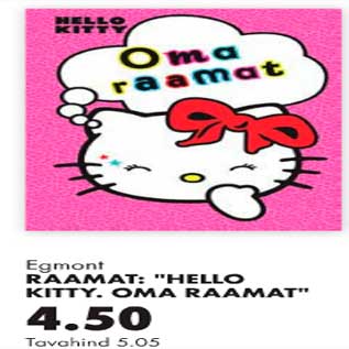 Allahindlus - Raamat "HEllo Kitty. Oma raamat" Egmant