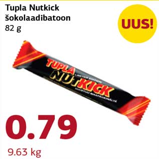 Allahindlus - Tupla Nutkick šokolaadibatoon 82 g