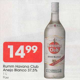 Allahindlus - Rumm Havana Club Anejo Blanco