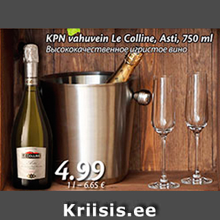 Allahindlus - KPN vahuvein Le Colline, Asti, 750 ml