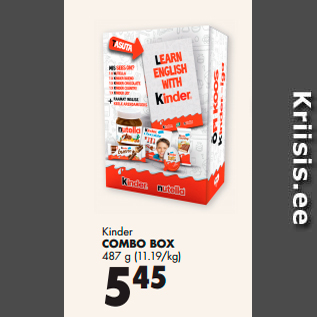 Allahindlus - Kinder COMBO BOX 487 g