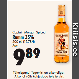 Allahindlus - Captain Morgan Spiced Rumm 35%