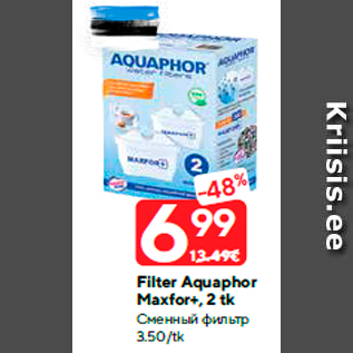 Allahindlus - Filter Aquaphor Maxfor+, 2 tk