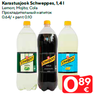 Allahindlus - Karastusjook Schweppes, 1,4 l