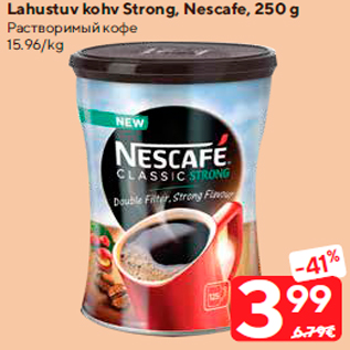 Allahindlus - Lahustuv kohv Strong, Nescafe, 250 g