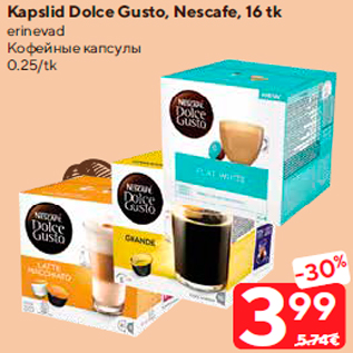 Allahindlus - Kapslid Dolce Gusto, Nescafe, 16 tk