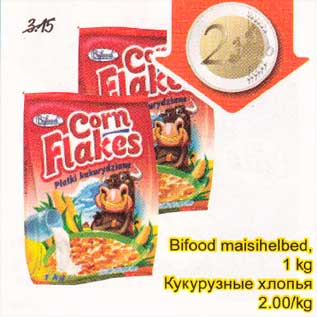 Allahindlus - Bifood maisihelbed, 1kg