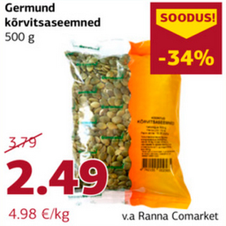 Allahindlus - Germund kõrvitsaseemned 500 g