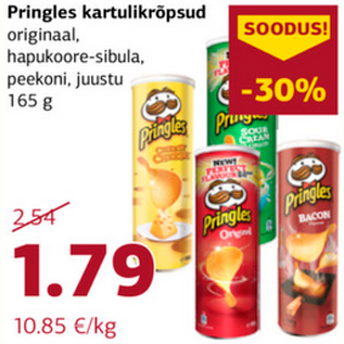 Allahindlus - Pringles kartulikrõpsud