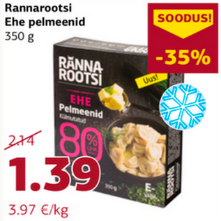 Allahindlus - Rannarootsi Ehe pelmeenid 350 g