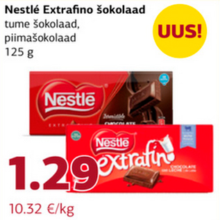 Allahindlus - Nestlé Extrafino šokolaad