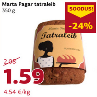 Allahindlus - Marta Pagar tatraleib 350 g