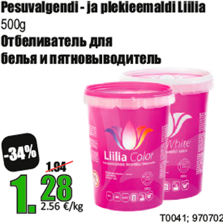 Allahindlus - Pesuvalgendi - ja plekieemaldi Liilia 500g