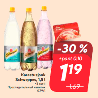 Allahindlus - Karastusjook Schweppes, 1,5 l