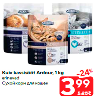 Allahindlus - Kuiv kassisööt Ardour, 1 kg