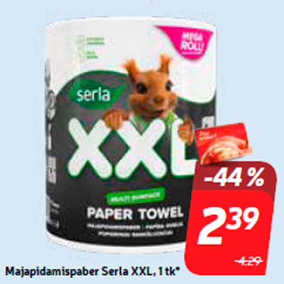 Allahindlus - Majapidamispaber Serla XXL, 1 tk*