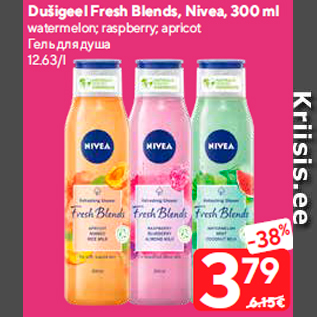 Allahindlus - Dušigeel Fresh Blends, Nivea, 300 ml