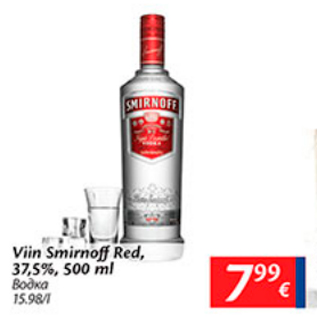 Allahindlus - Viin Smirnoff Red