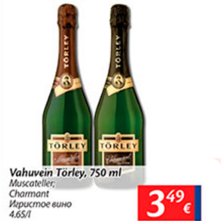 Allahindlus - Vahuvein Törley, 750 ml