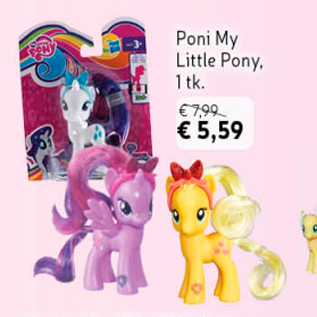 Allahindlus - Poni My Little Pony, 1 tk