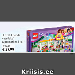 Allahindlus - LEGO Frieds Heartlake´i supermarket, 1 tk**