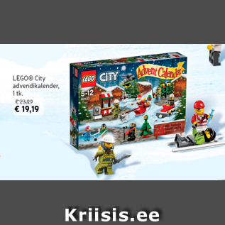 Allahindlus - LEGO City advendikalender, 1 tk