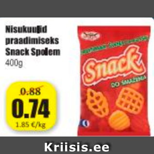 Allahindlus - Nisukuulid praadimiseks Snask Spolem 400 g