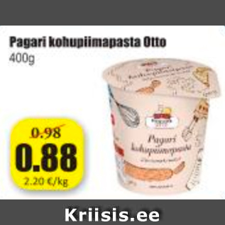 Allahindlus - Pagari kohupiimapasta Otto 400 g