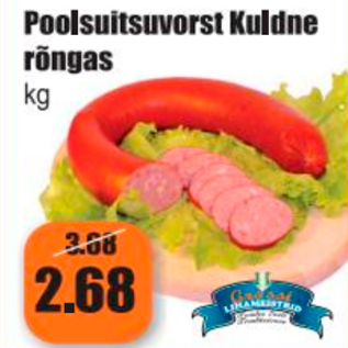 Allahindlus - Poolsuitsuvorst Kuldne rõngas kg