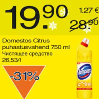 Allahindlus - Domestos Citrus puhastusvahend