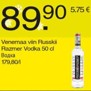 Allahindlus - Venemaa viin Russkii Razmer Vodka